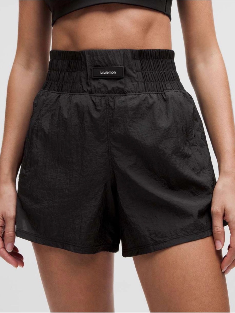 Lululemon Lightweight Super High Rise Training Shorts Black Size 4 Boxing Style